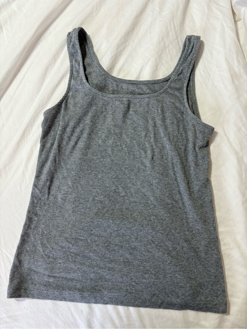 A new day Women's Basic Ribbed Tank Top - Gray